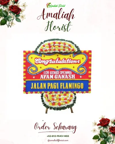 Bunga Papan Congratulation di Sunggal